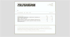 Desktop Screenshot of kulturboerse.ch