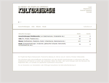 Tablet Screenshot of kulturboerse.ch